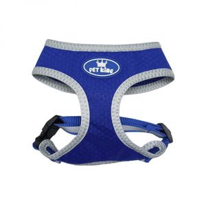 Arnés Para Perro Talla S Azul Gris Pet King