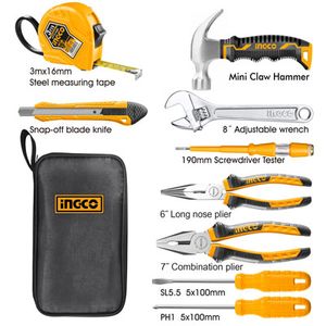 Set De Herramientas Manuales Jgo.9 Piezas Hkth10809 Ingco