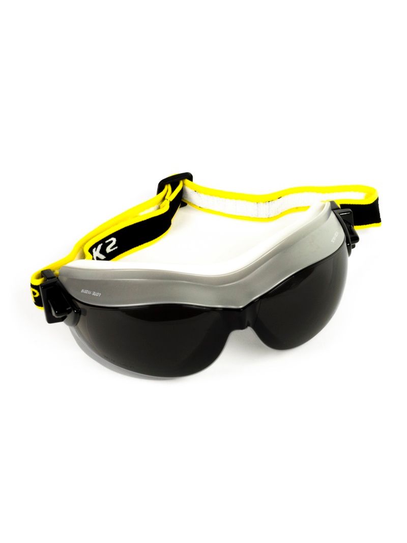 Lente De Seguridad K 2 Con Goma Prot.Gris