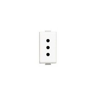 Enchufe Embutido Simple 2P T 10A Beige  Sam5113Btf Bticino