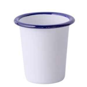 Vaso Enlozado Conico 0.40Mm Blanco