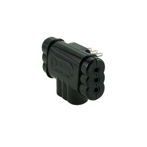 Adaptador Triple Plano Negro Rittig