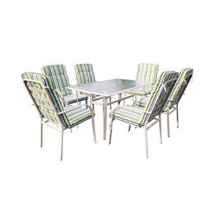 Juego Terraza Comedor 6 Personas Rayas Bighouse
