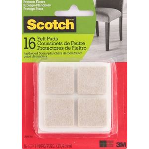 Protector De Fieltro Para Madera Cuadrado 16Un Scotch 3M