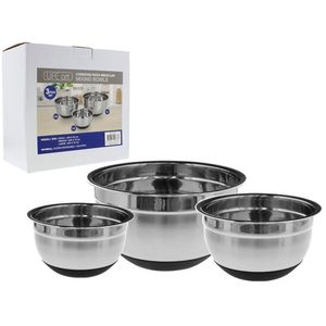 Bowl 3 Unidades 1.5/2.9/5L Acero Inoxidable Life Art