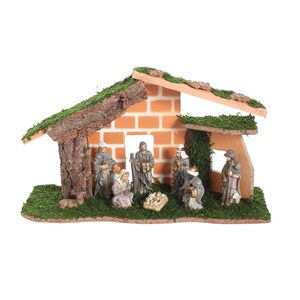 Pesebre 8 Piezas 13X23X40Cm Multicolor