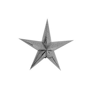 Estrella Navideña Plateada 60Cm