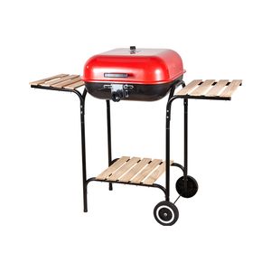 Parrilla De Asado Con Rueda Y Repisa 121X57X97Cm Bighouse