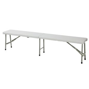Banco Plegable 183Cm Blanco Bighouse