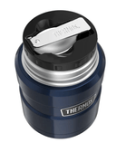 Termo-comida-470ml-con-cuchara-azul-brillante-Thermos