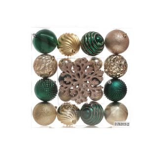 Esferas Navideñas Y Figuras Decorativas 25 Unidades 8Cm