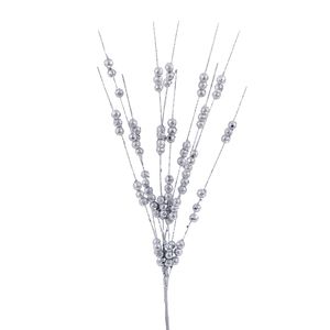 Ramas Navideñas De Relleno 41Cm Plateado