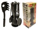 utensilio cocina 9pzas negro