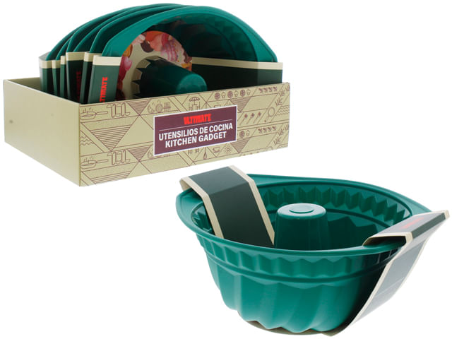 molde para hornear verde silicona