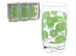 vaso set 6uni 360ml verde hartin