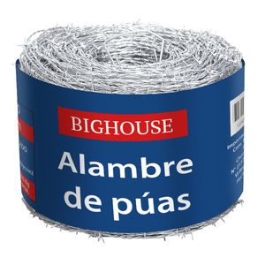 ALAMBRE DE PÚAS ROLLO 16 X 500 METROS BIGHOUSE