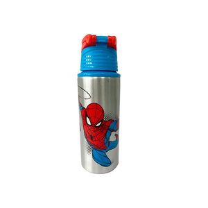 Botella De Agua Metalica 500Ml Spider Man Disney