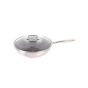Wok 30Cm Con Tapa Honey