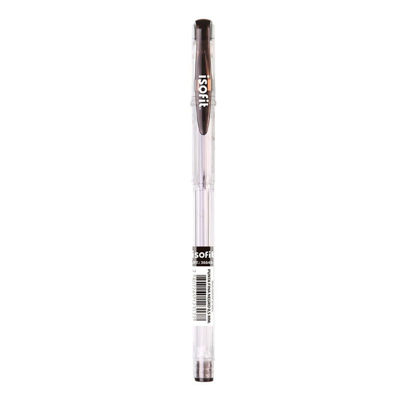 LAPIZ-GEL-05MM-PUNTA-FINA-NEGRO-ISOFIT