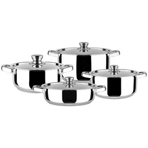Bateria De Cocina 8 Unidades Acero Inoxidable Malaga Doral