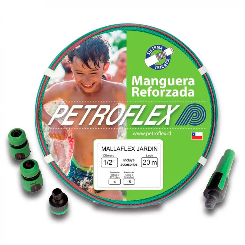 MANGUERA-J.1-2--MALLAFLEX-VERDE-CON-ACC--ROLLO-20MT--PETROFLEX