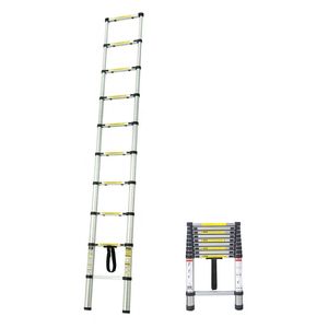 Escalera Telescópica 10 Peldaños Aluminio P-150Kg