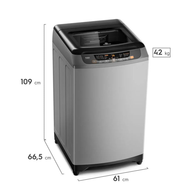 LAVADORA AUTOMATICA 20KG SILVER SZG MADEMSA