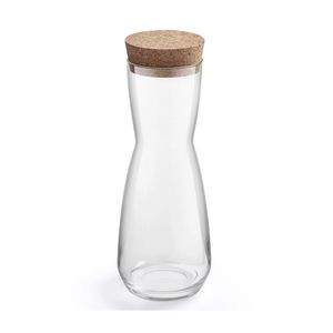 Jarro  De Vidrio 1.0Lt Decantador Con Tapa De Corcho Royal Leerdam