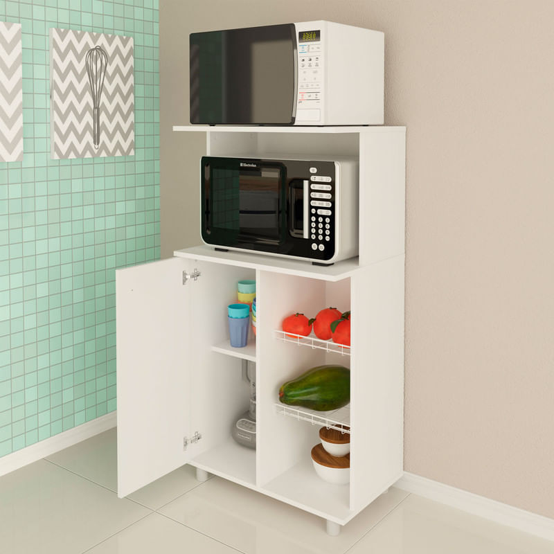 MUEBLE-MICROONDAS-CON-PUERTA-Y-FRUTERO-BLANCO-BF3207-TECNOMOBILI
