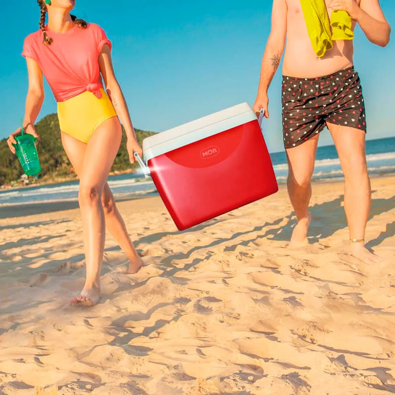 NEVERA 75LT ROJO MOR BRASIL