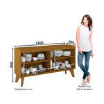 MUEBLE BUFFET 4 PUERTAS QUARTZO HENN