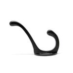 PERCHA-METAL-DOBLE-FE-FORJADO-NEGRO-M.3822