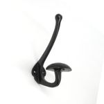 PERCHA-METAL-DOBLE-FE-FORJADO-NEGRO-M.6213