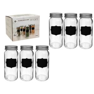 Especiero De Vidrio 6 Unidades 100Ml Life Art