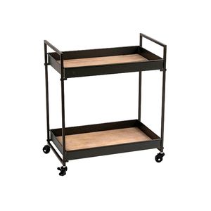 Carro Bar 35X59X52Cm Negro Casa Bella
