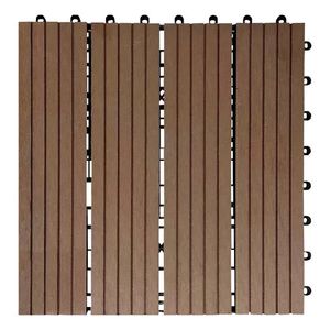 Piso Deck Wpc Cafe 9 Palmetas 30,48X30,48X1,9Cm
