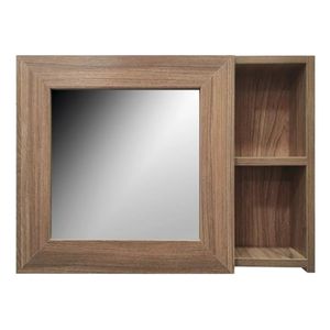 Botiquin Con Espejo 55X40 1 Puerta Cafe