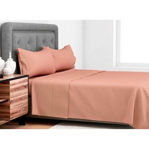 Sabana 2.0 Plazas 144 Hilos Broderi Amalia Damasco Doral
