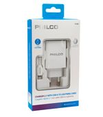 CARGADOR-2.1-DOBLE-USB-BLANCO-CON-CABLE-IPHONE-PHILCO