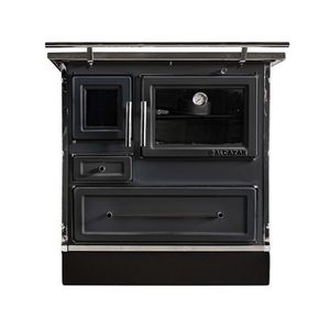 Cocina A Leña Mueble 82X56Cm Con Kit Negro Alcazar