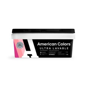 Esmalte Al Agua Gl Ultra Lavabable Semisatinado Blanco American Colors