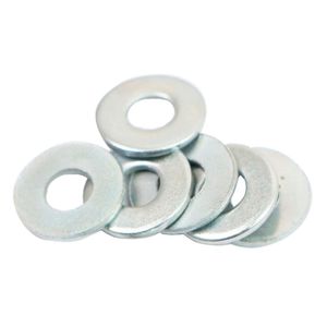 Golilla 1/4" Plana Corriente Zinc 100 Unidades Imporper