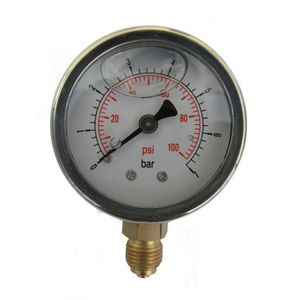 Manometro Glicerina 7 Bar 100Psi