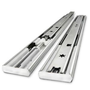 Correderas Telescópicas Cierre Suave 50 Cm Zinc Par Ducasse