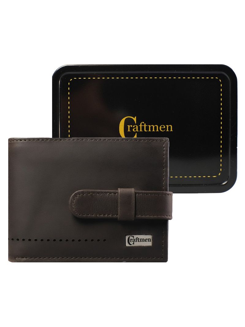 Billetera Cuero Hombre Cafe Riviera