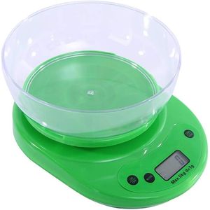 Balanza Digital De Cocina Verde 5Kg Bighouse
