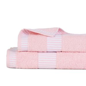 Toallas 2 Piezas Egyptia 45X90/70X140 460Gr Rosado Mashini