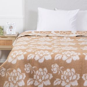 Frazada 2 Plazas Termica Noruega Beige Mashini