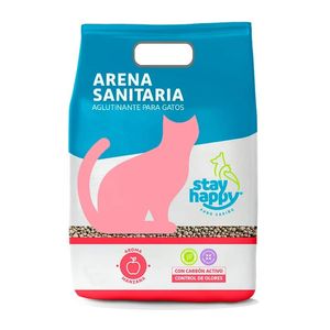 Arena Para Gatos 10Kg Manzana Stay Happy