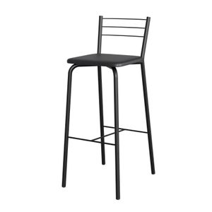 Taburete Flexible Pintado Tapiz Negro Compoarte